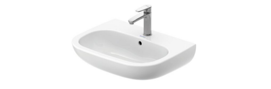 Izlietne D-Code 60x46 cm, balta, ar maisītāja caurumu